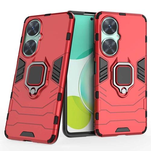 Coque Pour Huawei Nova 11i - Housse Etui Rigide Anti Choc + Verre Trempe - Rouge