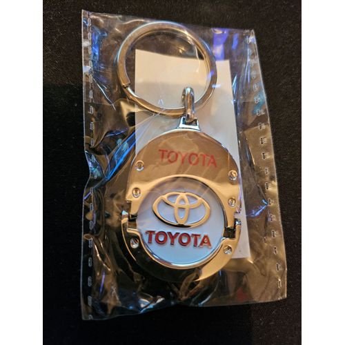 Jeton De Caddy - Porte Clefs - Automobiles - Accessoire Origine Toyota - En Métal - Neuf -