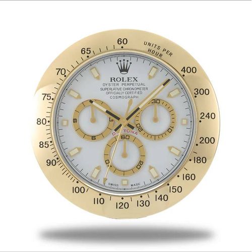 Horloge Murale Rolex Cosmograph Daytona - Edition Gold & White