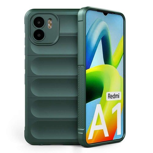 Coque Pour Xiaomi Xiaomi Redmi A1 / A2 - Housse Etui Silicone Gel Fine + Verre Trempe - Vert