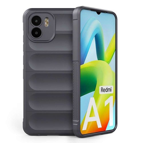 Coque Pour Xiaomi Xiaomi Redmi A1 / A2 - Housse Etui Silicone Gel Fine + Verre Trempe - Gris Fonce