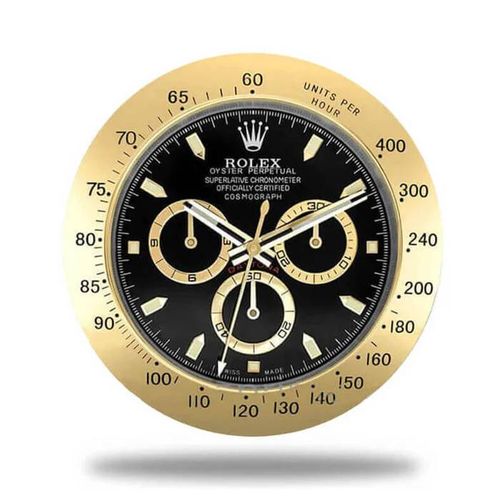 Horloge Murale Rolex Cosmograph Daytona - Edition Gold & Black