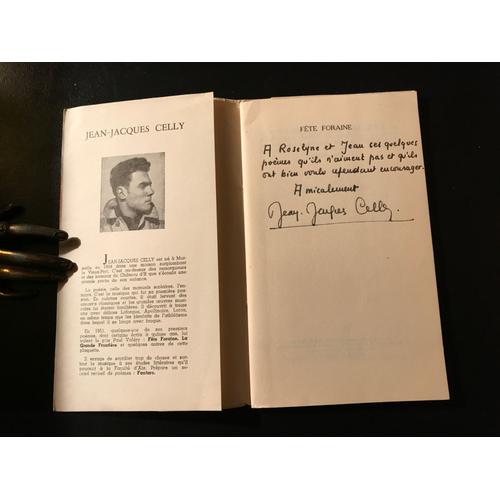 [Bel Envoi Autographe] Jean-Jacques Celly - Fête Foraine [Poesie 53 - Édition Originale - Un Des 150 Sur Alfamarais]