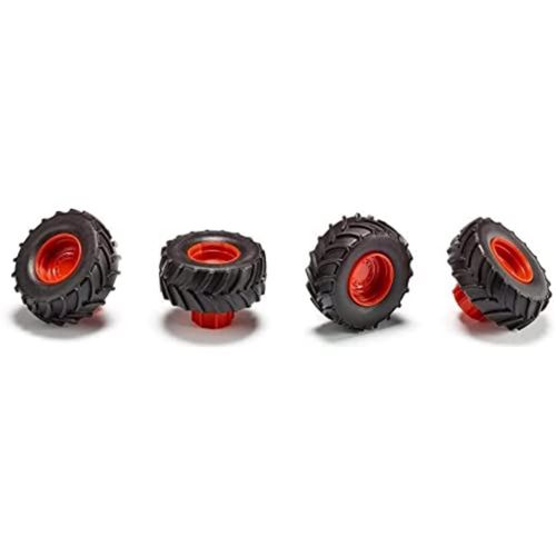 Siku 6715 Roues Supplémentaires Pour Claas Xerion 1 32 Pour Les Tracteurs Siku Control Claas Xerion 6791 Et 6794 Idéal Comme Roues Jumelées Plastique Noir Rouge