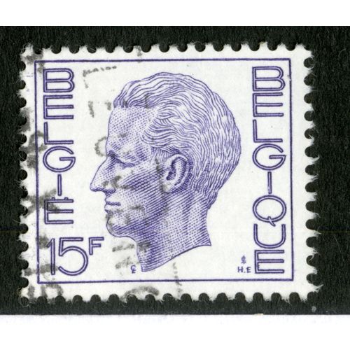 Timbre Oblitéré Belgie , Belgique, 15 F