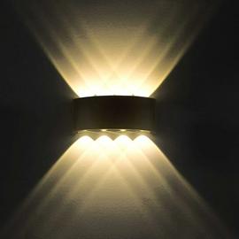Applique Murale Interieur Noire LED 12W Lampe Murale Moderne, Applique  Luminaire En Aluminium, Up Down Spot Lumière Nuit Lampe pour Salon Chambre  Hall Escalier Pathway （Blanc chaud） : : Luminaires et Éclairage