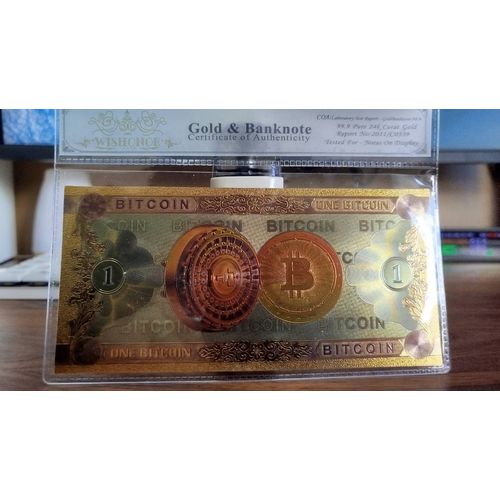 Billet Collection Commémoratif 1btc Bitcoin Crypto