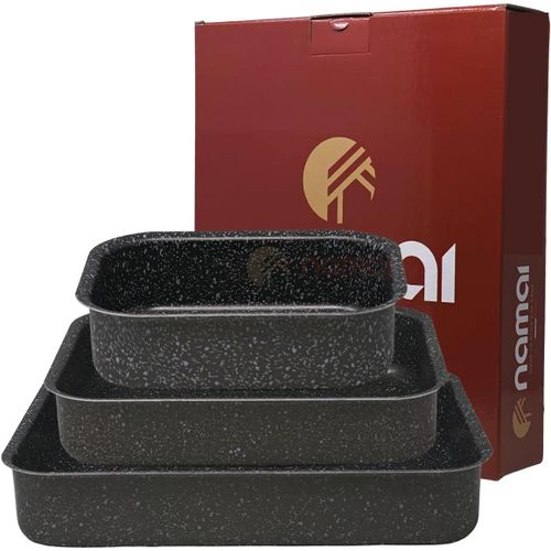 Plat Four-Set 3 Pièces-Plat À Gratin-Adapté Aux Lave-Vaisselle-Aluminium (Set 1)