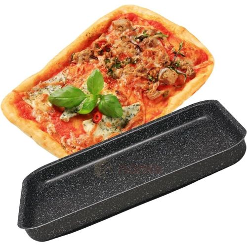Plat Four Rectangulaire 41 Cm X 29 Cm,Aluminium Résistant,Antiadhésif,Lavable Au Lave-Vaisselle,Plaque Four,Made In Italy