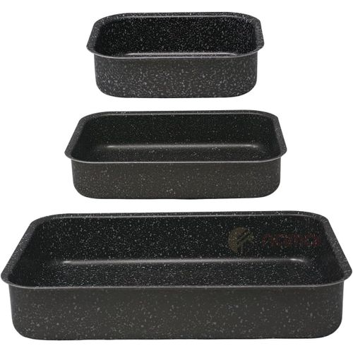 Plat Four-Set 3 Pièces-Plat À Gratin-Adapté Aux Lave-Vaisselle-Aluminium (Set 2)
