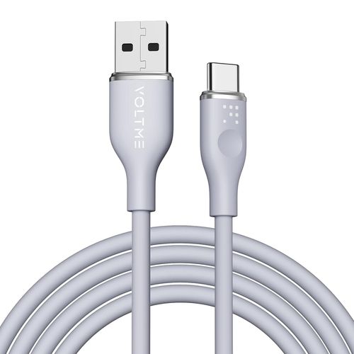 KALANKA-USB to USB-C Cable 1.8 m Grey, USB 2.0 3A Fast Charger Power Delivery Samsung Ultra Soft, Strong and Flexible