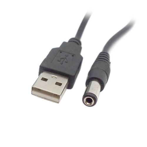 KALANKA-Jser 80cm USB 2.0 Type A Male to 5.5x2.5mm DC 5V Charging Cable