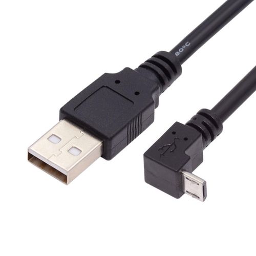 KALANKA-CY Micro USB to USB Cable for Samsung i9500 9300 N7100 Angled 90 Degree 25cm