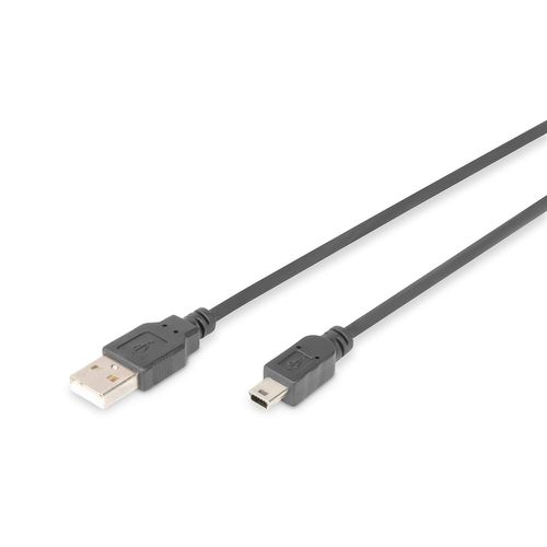 KALANKA-Assmann USB 2.0 HighSpeed Cable USB A M (Plug)/MiniUSB B (5pin) M (Plug) 1.8 m BL