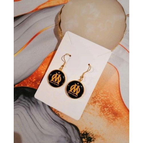 Boucle D'Oreille Olympique De Marseille Doré