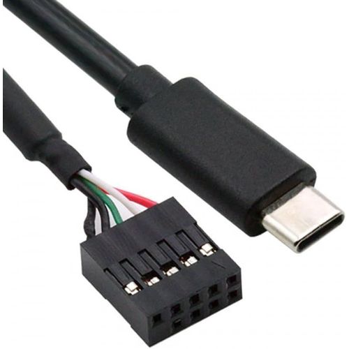 Kalanka-Usb 2.0 Cable Motherboard 9 Pin 10 Pin To Usb-C Type-C Cable 50cm For Mini Monitor Sensor Panel Camera