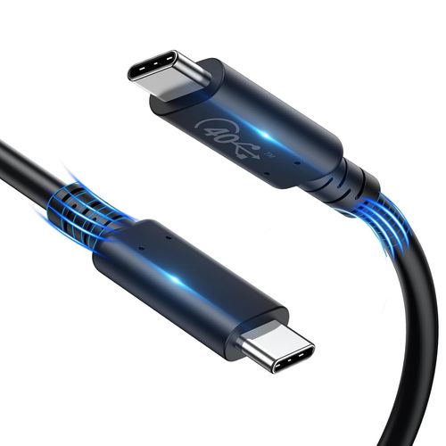 KALANKA-[USB IF Certified] 0.8M 40Gbps Active USB4 Cable, Thunderbolt 4/3 Compatible, 8K Video100W Charging Power, USBC 4.0 Cable for iPhone 15 Pro/iPhone 15 Pro Max, MacBook, iPad, Dell, etc