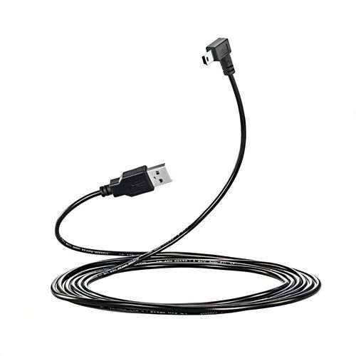 Kalanka-Larrits Extra Long 3m Usb A À Mini Usb Cable 90 Degrés À Angle Droit Mini B Cable De Données Charge Rapide Avec 5 Pinces De Cablage Pour Garmin Dash Cam Voiture Dashcam Tomtom Gps Navigation D
