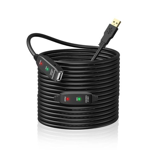 KALANKA-USB Extension Cable 2-5m 10m 15m 20m Active Repeater A Male to A Female Long Cable with Signal Booster 30m