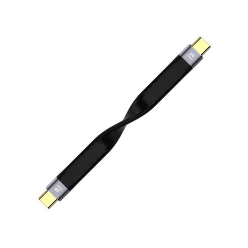 KALANKA-Short USB C Cable 13 cm Fast Charging, Type C Male to Type C Male Cable, Mini USB C Cable for iPad Air Pro MacBook Samsung Galaxy, Hua-wei, Xiaomi