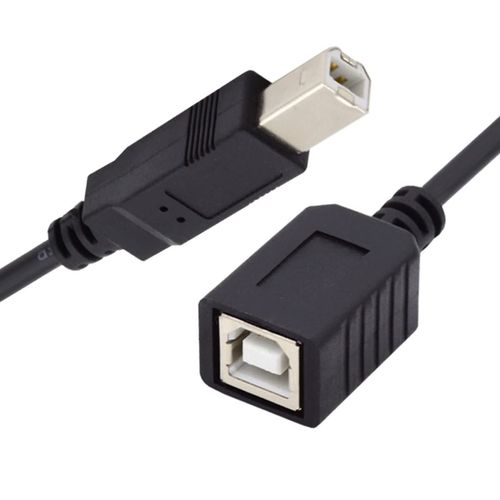 KALANKA-USB 2.0 Type B Male to Female Extension Cable 20cm for Printer Disc Scanner