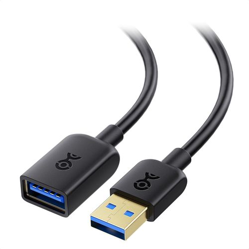 KALANKA-USB to USB Extension Cable 3m (USB 3 Extension Cable/USB 3 Extension Lead, USB Extension Lead 3m) in Black 3m