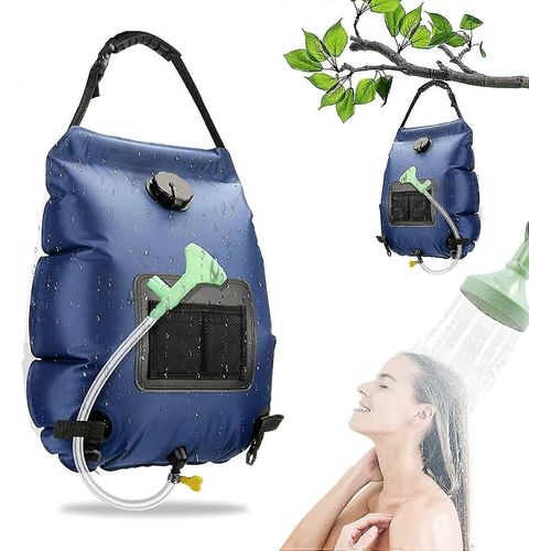 Sac De Douche Solaire Camping, Sac De Douche Solaire 20l, Solaire Sac De Douche Portable, Pliant Extrieur Pour Douche, Amovible Tte De Douche Camping,