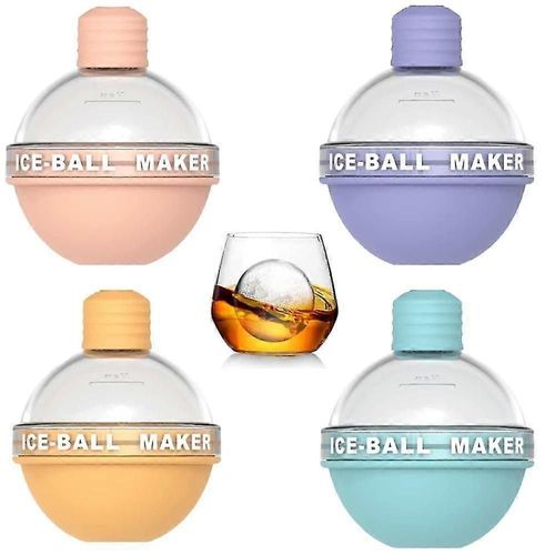 Lot De 4 Moules À Glaçons En Silicone Pour Whisky Et Cocktails