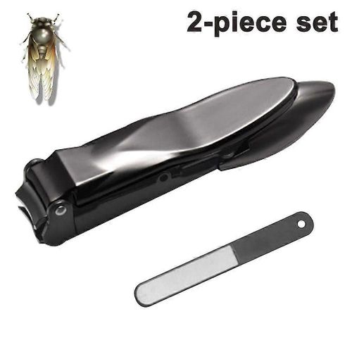 Lot De 2 Coupe-Ongles Pour Ongles Épais, Coupe-Ongles À Large Ouverture En Acier Inoxydable, Ciseaux À Ongles, Coupe-Ongles Avec N 