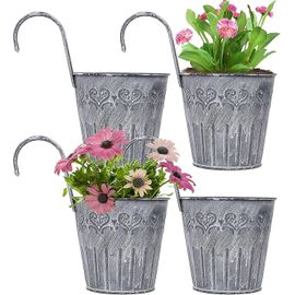 Suspension Plante Support Pots De Fleurs Bla(2 Pcs, 25cm), Suspendu