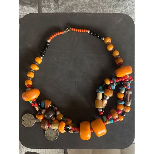 Collier Artisanal Ambre 