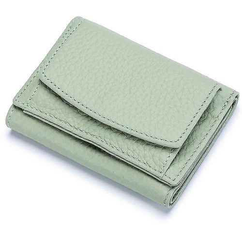 Petit portefeuille en cuir, porte-monnaie RFID