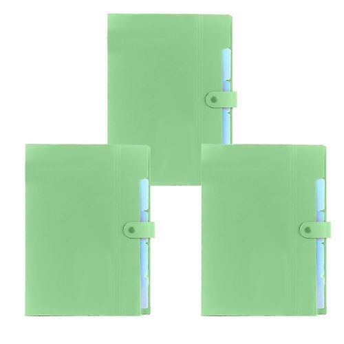 Lot De 3 Chemises Extensibles, Format A4, Organiseur De Documents Accordéon Avec Bouton-Pression
