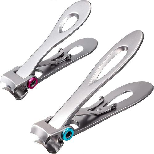 Lot De 2 Coupe-Ongles Surdimensionnés En Acier Inoxydable Pour Ongles De Pieds Ou Ongles Durs 
