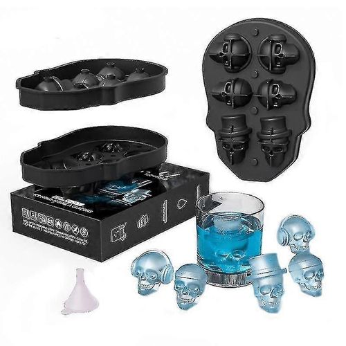 Glaçons En Forme De Crâne 3d, Glaçons Pour Whisky, Moule À Glaçons