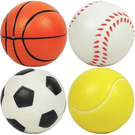 Lot De 4 Balles Pour Enfants, Ballon De Football Souple, Balle Éponge En Mousse Solide Pour Enfants, Balle Rebondissante Pour Enfants