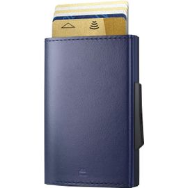 asas-Porte-Cartes Fin Automatique En Aluminium Et Cuir,Protection Rfid Contre La Fraude Et La Démagnétisation,Portefeuille Compact,Modèle Cascade Slim