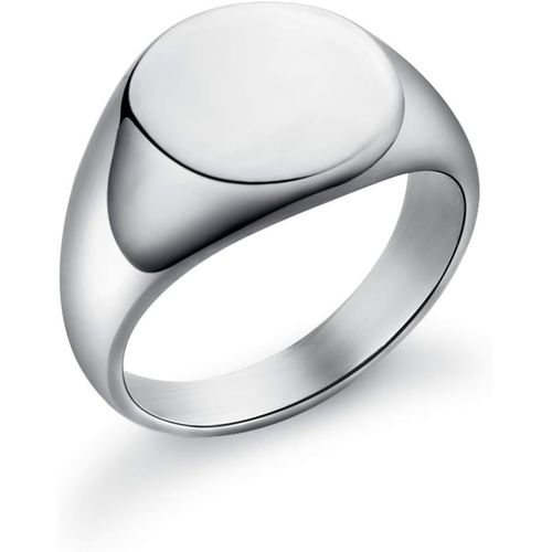 Asas-Bague Ronde Homme Femme Acier Inoxydable/Oro Bague Poli Personnalisée Chevalière Taille 49 À 70