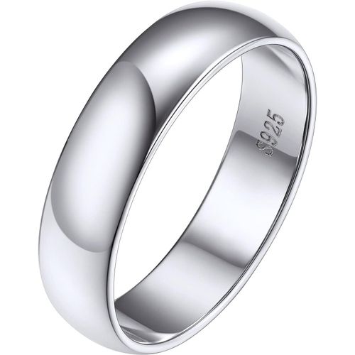 Asas-Bague Femme Argent 925 2/3/5mm Bagues Homme Fine Anneau Fiançailles Alliance Couples Graver[47/49/52/54/57/59/62/64/67] Petit Annulaire Petit Doig Index Cadeau Mariage Noël Fête Mères Pères