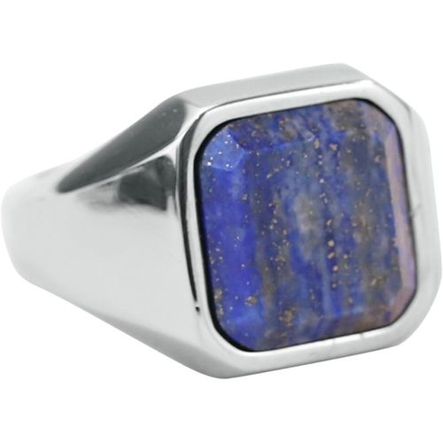 Asas-Bague En Acier Inoxydable Pour Homme-22mm De Large-Chevalière Lapis Lazuli-Bague De Fiançailles-Bijoux Pour Homme
