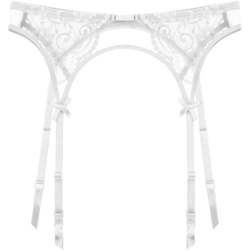 Asas-Ensemble De Lingerie Rétro Avec Porte-Jarretelles Et Bas En Dentelle Pour Femme