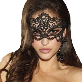 Asas-Masque De Dentelle Sexy Masque De Mascarade Femme Mascarade Carnaval Fête Bal Costumé Masque Vénitien Pour Les Yeux(Black)