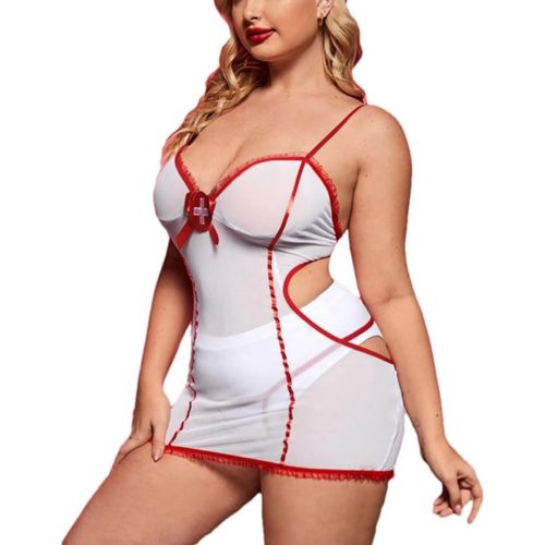 Asas-Costume D'infirmière Sexy Pour Femme,Ludique Vêtements Pour Infirmières Cosplay Vêtements Lingerie Convient Pour Jeune Étudiante Réservations Soirée Infirmière Uniforme De Soins