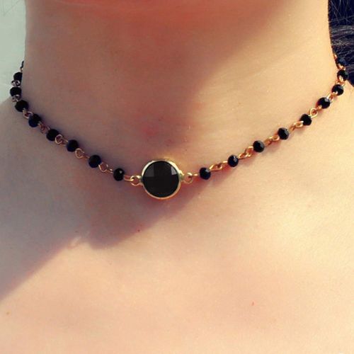 Asas-Collier Ras Du Cou En Pierre De Lune Arc-En-Ciel Avec Chaîne En Cristal Brut Vert Pour Femmes Et Filles