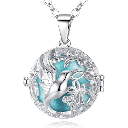 Asas-Colibri Bola Grossesse Collier Bola De Grossesse Plaqué Argent Bijoux Cadeau Femme Enceinte Grossesse Maman 76 114 Cm Chaînes