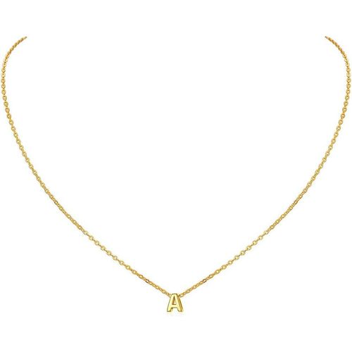 Asas-Collier Avec Lettre A-Z Argenté Ou Doré Femme Pendentif Initiale Sur Chaîne Courte 45 Cm Argent 925 Bijoux Lettre Alphabétiques Choker Ras De Cou Pour Femmes Enfant Fille(Boîte Cadeau)