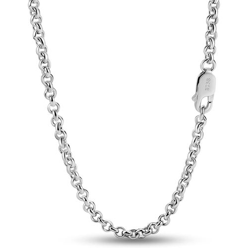 Asas-Collier Fin Large De 3mm Maille Forçat Ronde En 925 Argent Pour Homme Femme,O-Chaîne Fine Doré Maille Jaseron 45-50-55-60-66-71-76cm Pour Pendentif Cadeau De Bijoux Fête