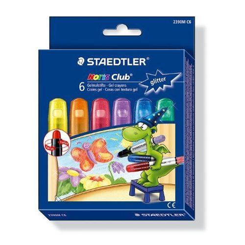 Staedtler Craies Gel Noris Club "Glitter" Pack De 6