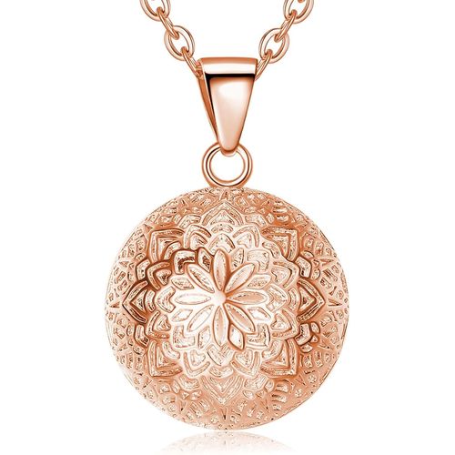 Asas-Eudora Harmony Ball Arbre De Vie Collier Bola De Groessesse,Collier Musique Souhaitant Carillon Bell Pendentif Pour Les Femmes Dames Noël Cadeau Bijoux,114cm & 76cm