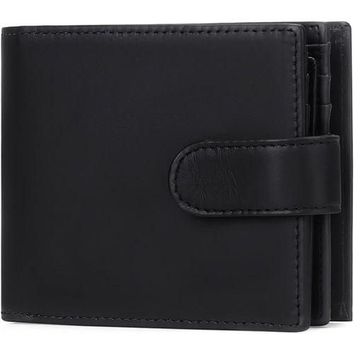 asas-Portefeuille Homme En Cuir Véritable Avec Blocage Rfid,Grand Portefeuille Pour Homme Avec 15 Emplacements Pour Cartes De Crédit,2 Compartiment À Billets Et Poche À Monnaie Zippée